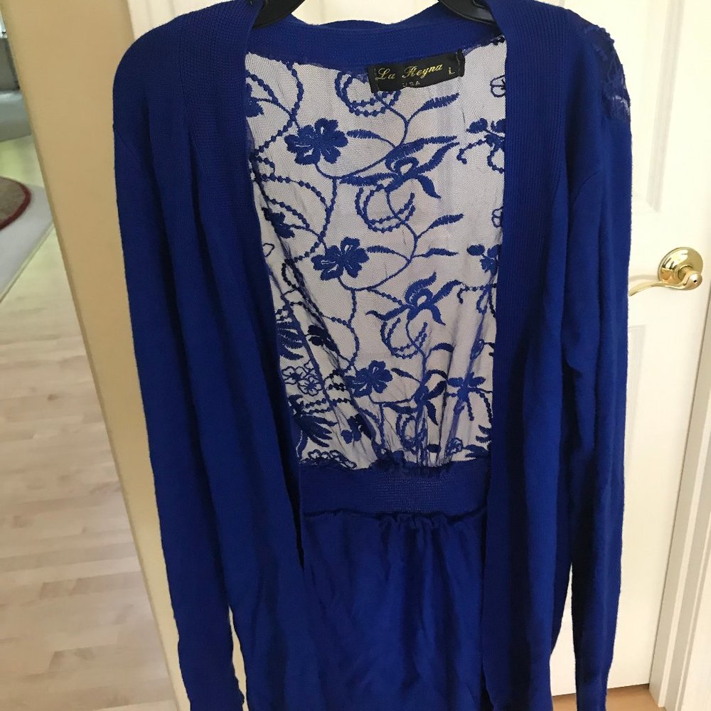 Blue Cardigan - Picture 1 of 2